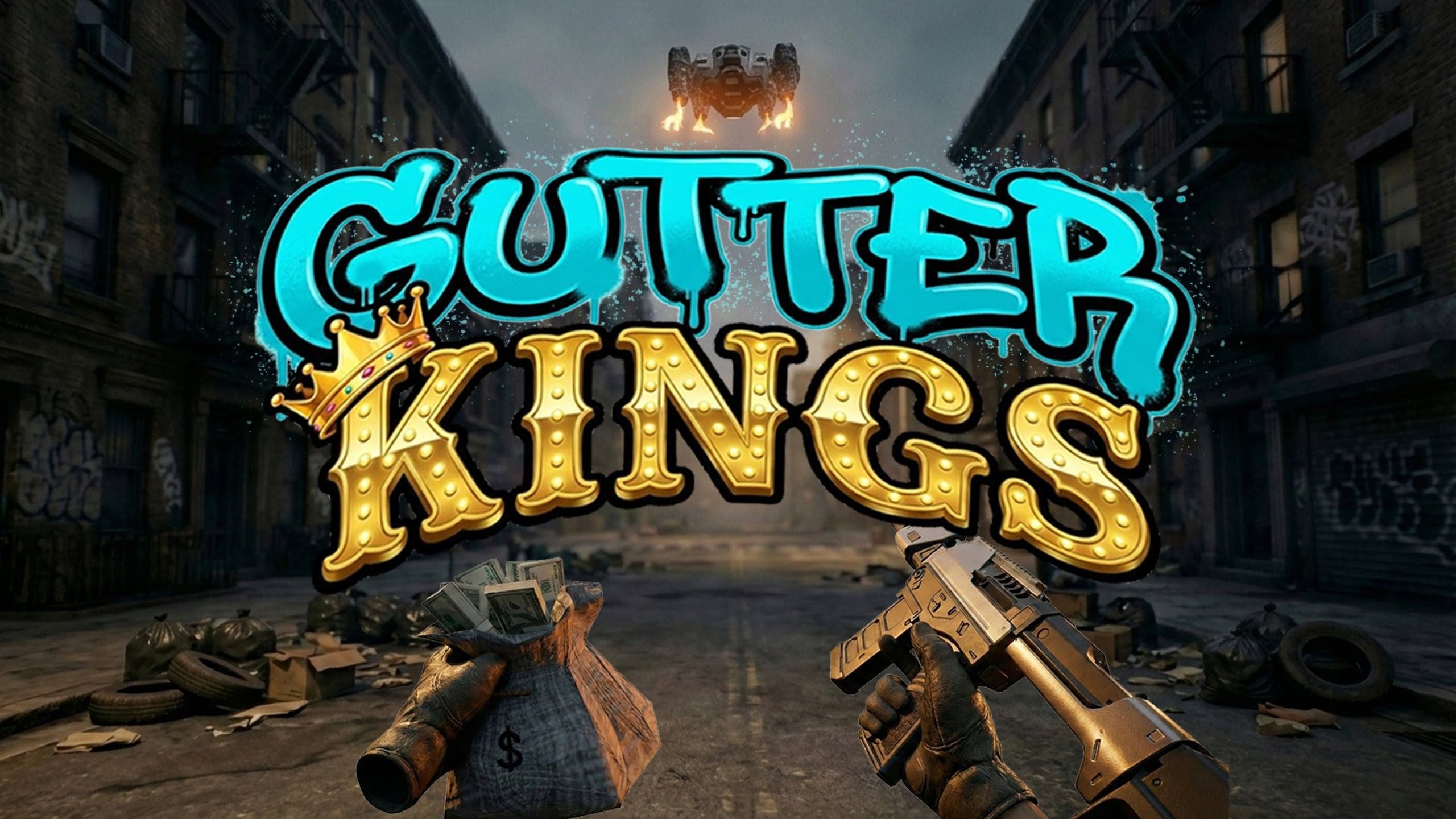 City streets with Gutter Kings branding